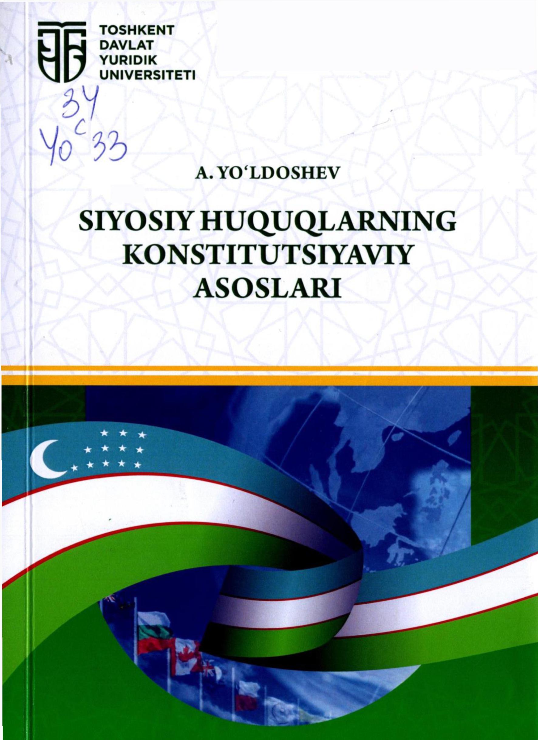 Siyosiy huquqlarning konstitutsiyaviy asoslari. Yo'ldoshev A. 2023