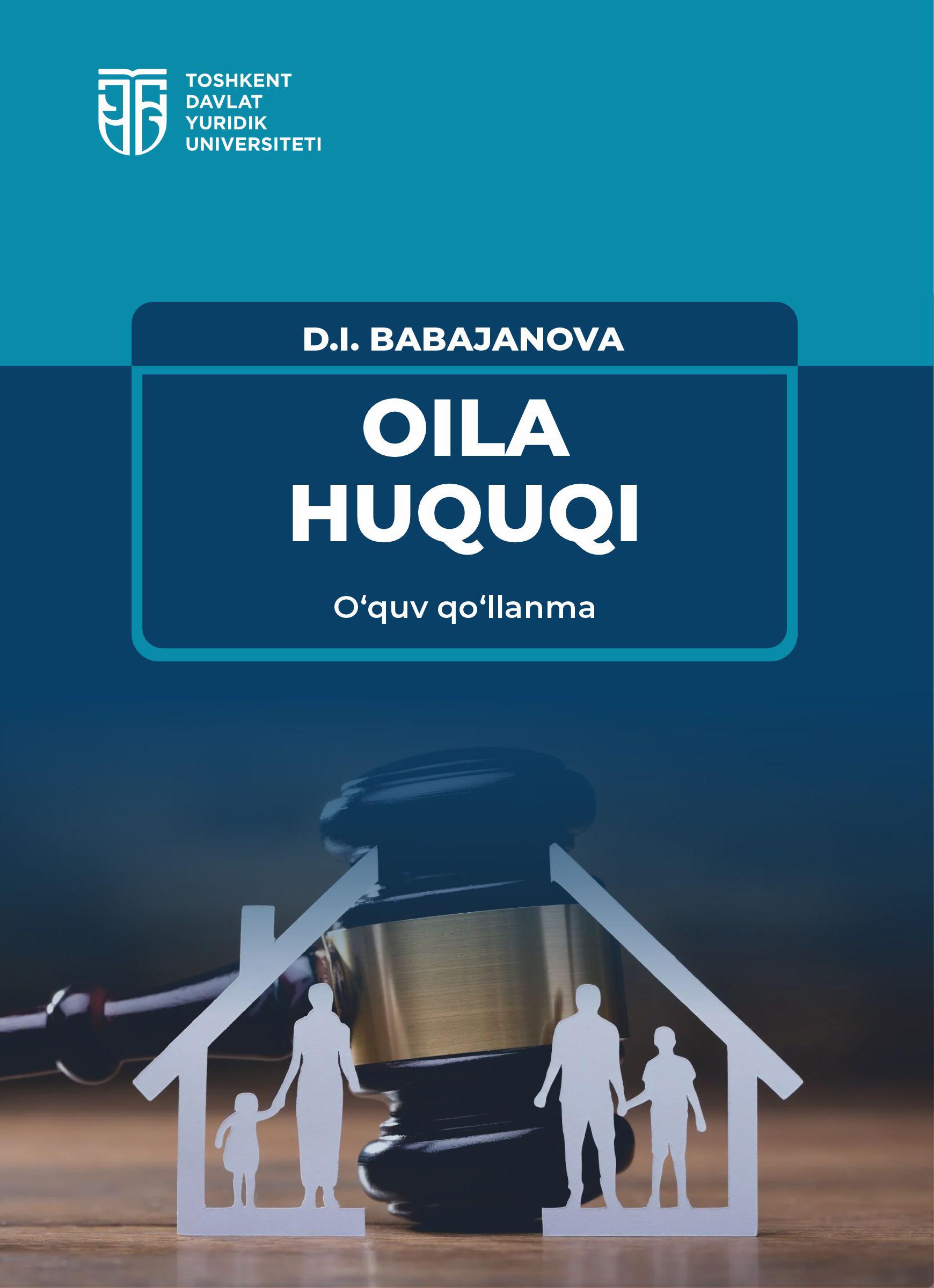 Oila huquqi. Babajanova D. 2024