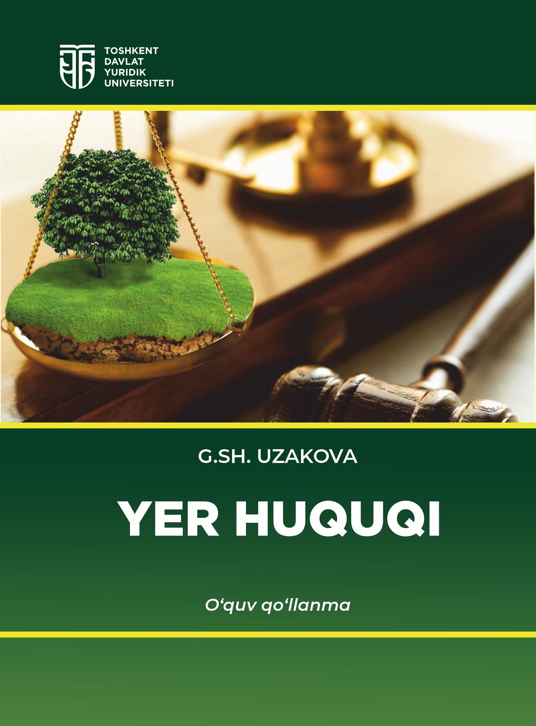 Yer huquqi. Uzakova G. 2024