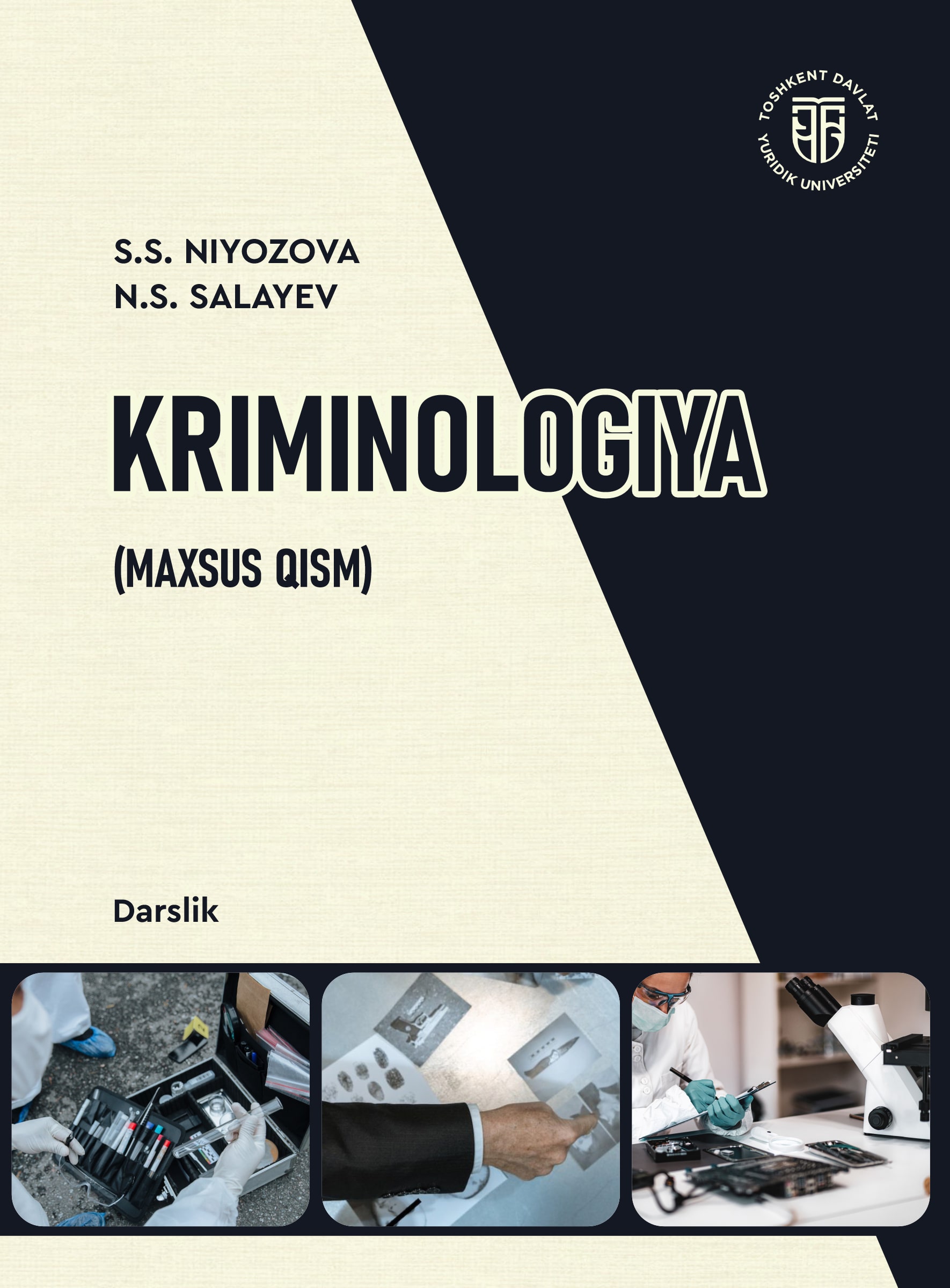 Kriminologiya (maxsus qism). Niyozova S., Salayev N. 2024