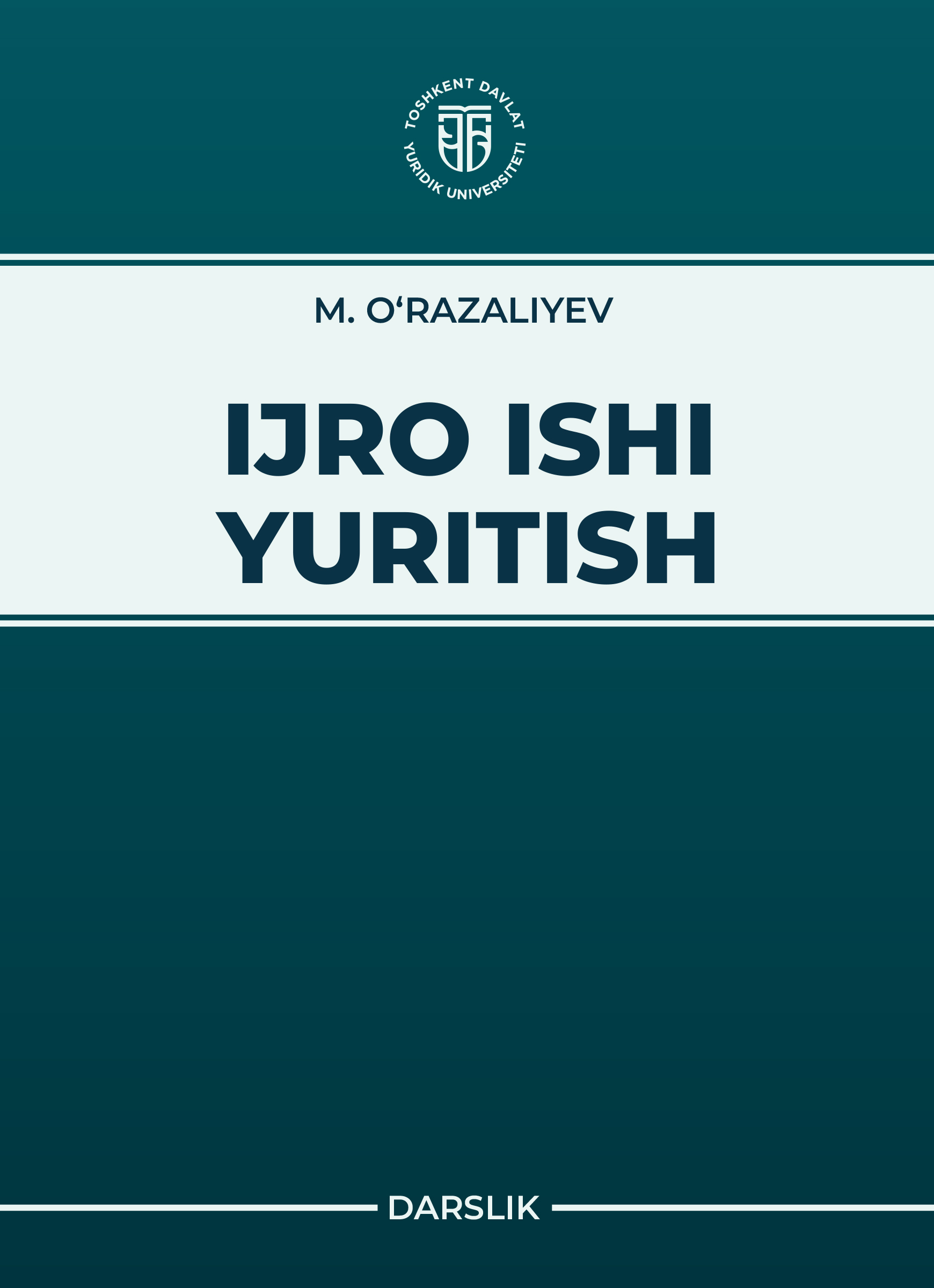 Ijro ishi yuritish. O'razaliyev M. 2025