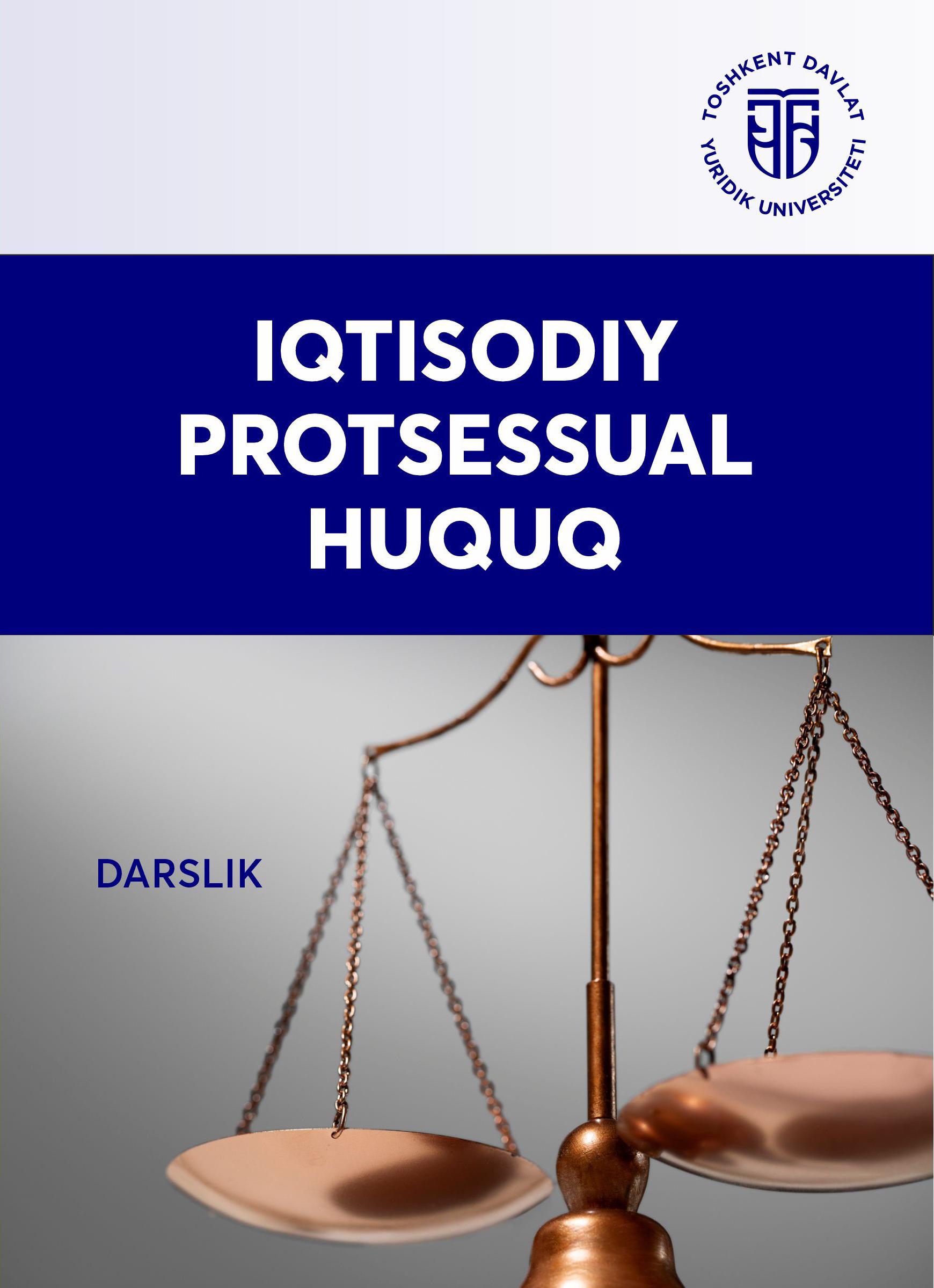 Iqtisodiy protsessual huquq. 2025