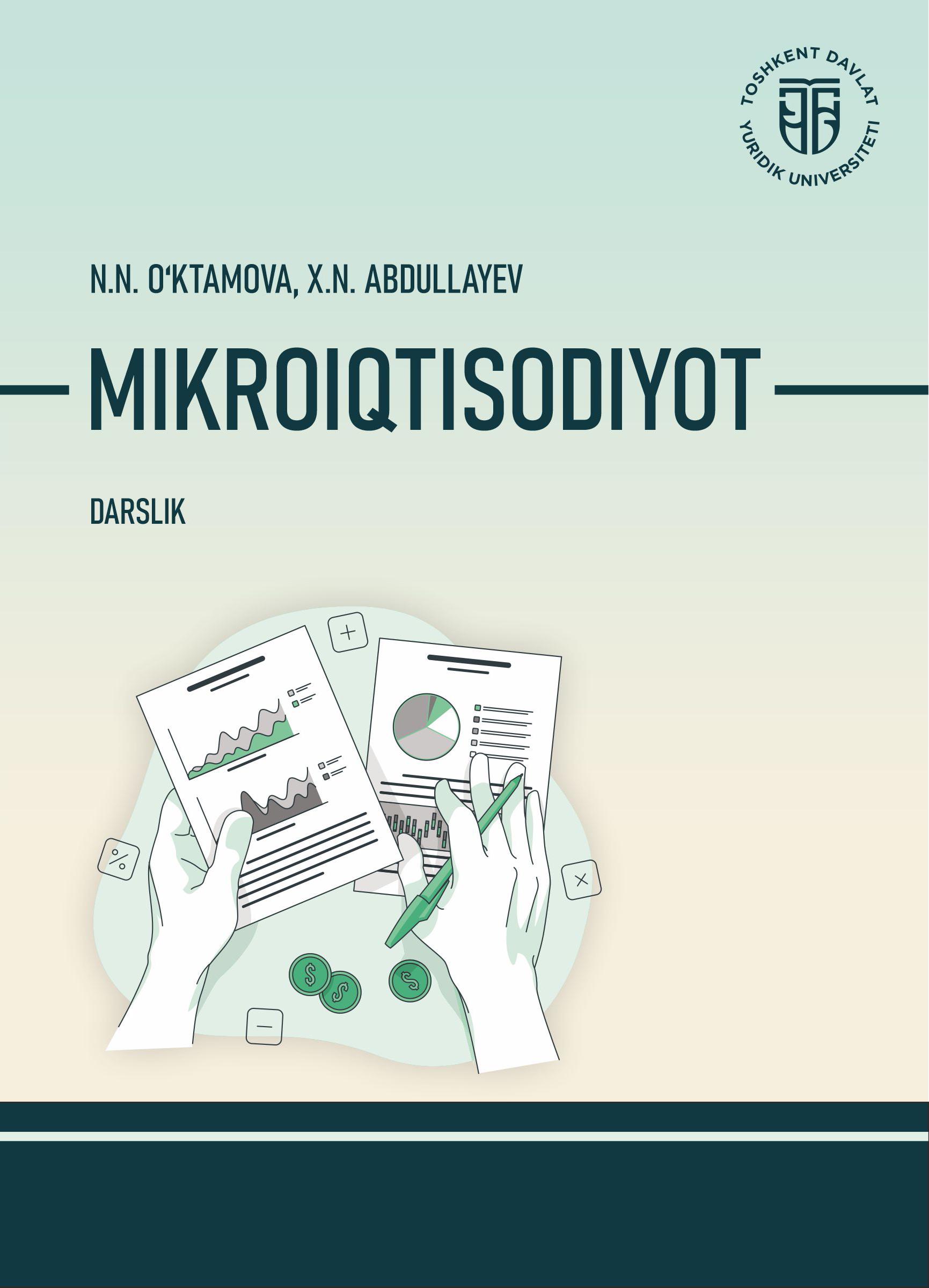 Mikroiqtisodiyot. O'ktamova N., Abdullayev X. 2025