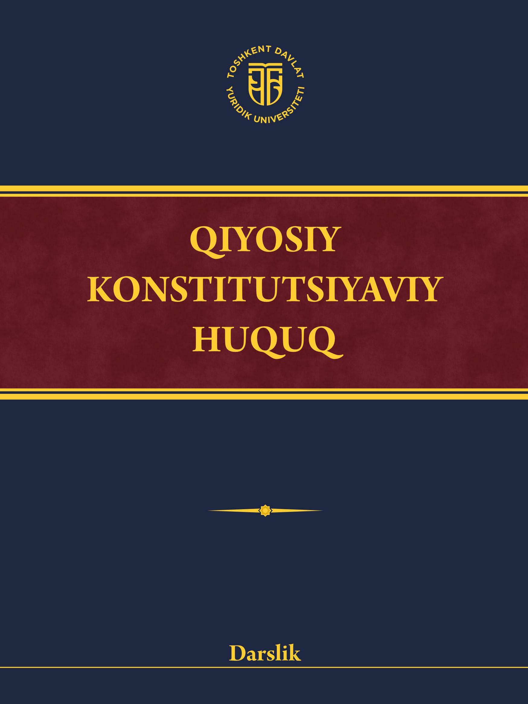 Qiyosiy konstitusiyaviy huquq. 2025